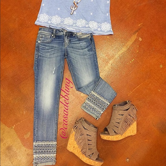 Miss Me Denim - NEW Miss Me cuffed skinny